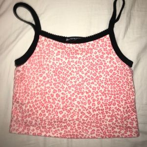 Pink Cheetah tank top from brandy!!